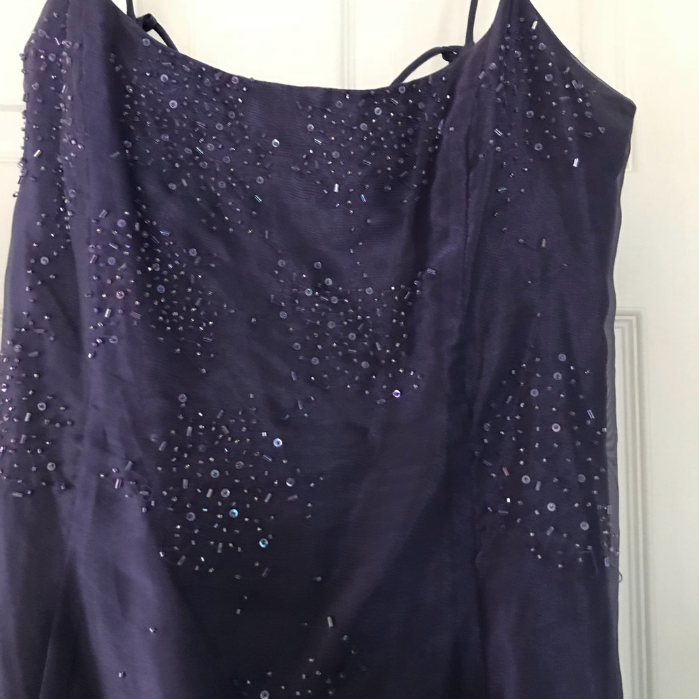 Size 14 purple gown -only worn once at a prom